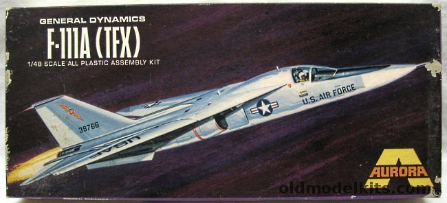 Aurora 1/48 General Dynamics TFX F-111A, 368-250 plastic model kit
